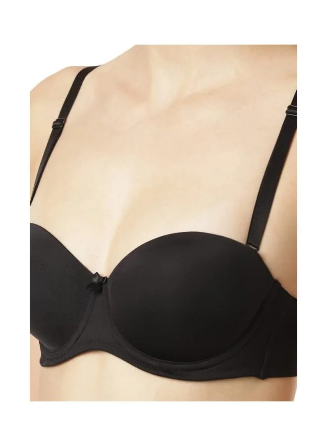 JOCKEY Jockey 1831 Women Under Wired Padded Soft Touch Microfiber Nylon Elastane Stretch Full Coverage Multiway Styling Strapless Bra with Ultra Grip Support Band