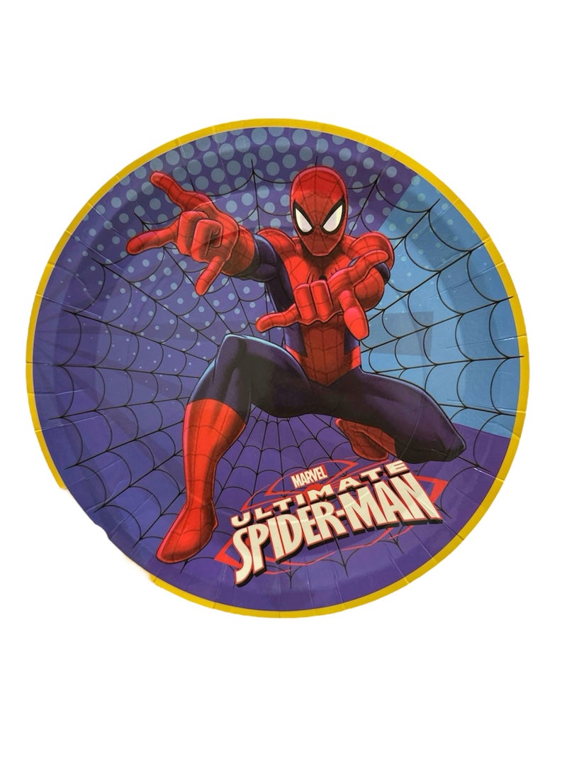 SPIDERMAN PAPER PLATES 8 PCS