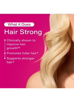 HUM Hair Strong, Growth, Strength, Fullness 30 Vegan Capsules  - Image 4