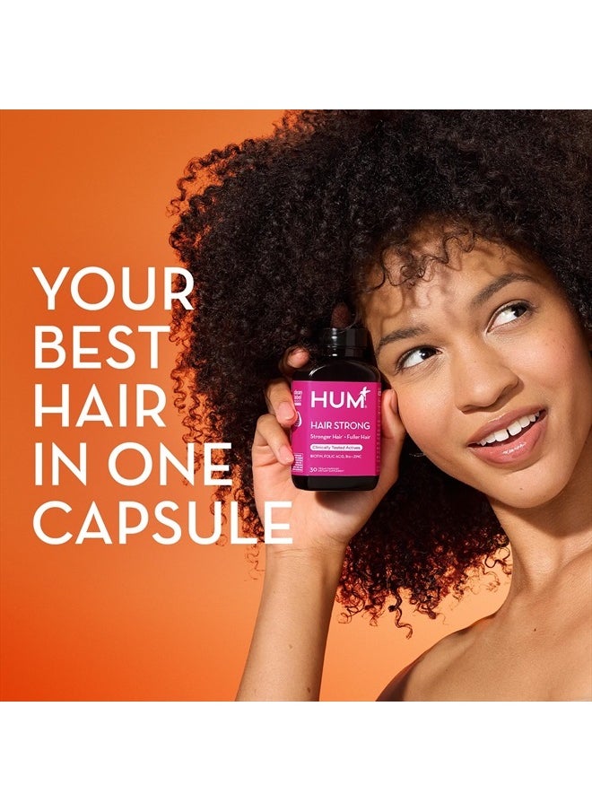 HUM - Hair Strong, Growth, Strength, Fullness 30 Vegan Capsules - Image 1