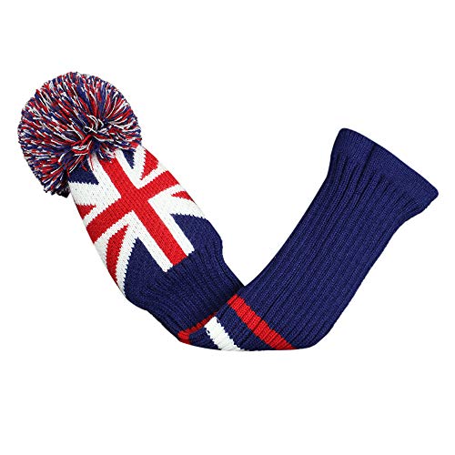Scott Edward Golf Headcovers for Woods Set of 3 Fits Well Driver(460cc) Fairway Wood and Hybrid(UT) The Perfect Change for Golf Bag(UK Stripe) - Image 3