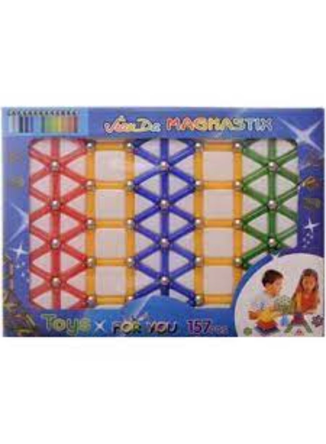 Magnastix Magnetic Building Toy Set - 157Pcs - Image 1