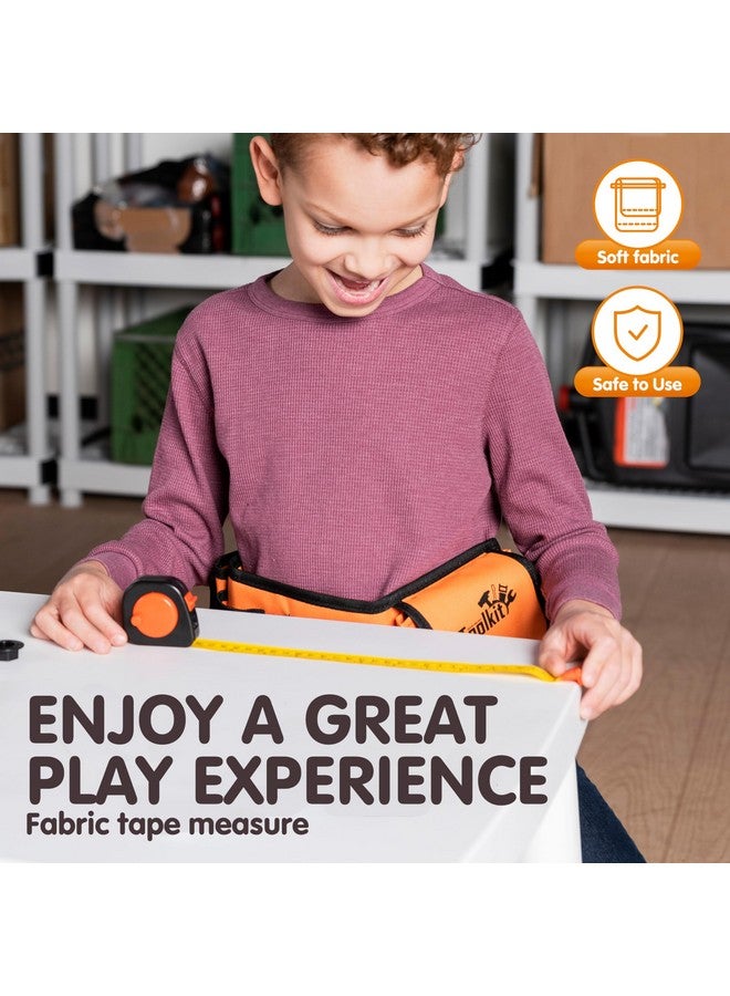 JOYIN 19Pcs Kids Tool Set, Construction Belt & Electronic Drill, Pretend Play Toddler Power Toy for Boys Girls Birthday Gifts Outdoor Preschool Ages 3 4 5 6 7 Years Old - Image 5