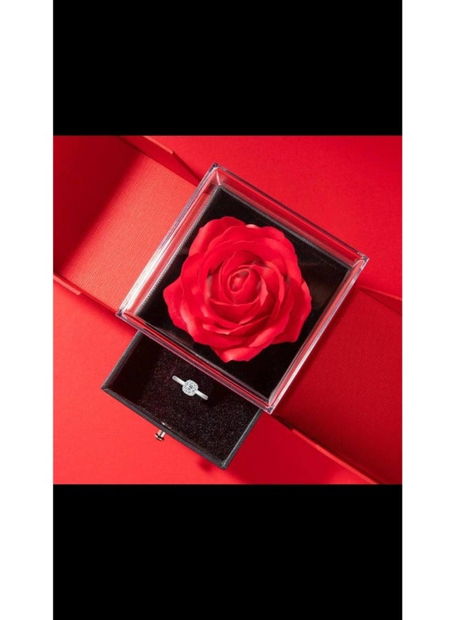 Celebrate love with the perfect Valentine's Day Gift Box featuring a beautiful rose inside. This elegant gift box is a timeless way to express your feelings, making it a memorable surprise for your loved one. Ideal for romantic occasions, anniversaries, or just to show how much you care. - Image 2