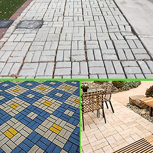 CJGQ Plus Size 19.7"x19.7"x1.7" Concrete Molds Walk Maker Reusable Path Brickform Paver Lawn Patio Yard Garden DIY Walkway Pavement - Image 4
