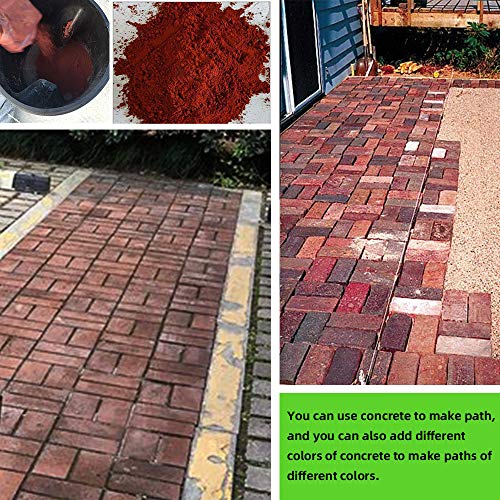CJGQ Plus Size 19.7"x19.7"x1.7" Concrete Molds Walk Maker Reusable Path Brickform Paver Lawn Patio Yard Garden DIY Walkway Pavement - Image 2