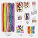 FUNZBO 2000Pcs Arts Crafts Supplies Kits for Kids Easter DIY Craft Supplies for Toddlers Art Supply Tools Set Pipe Cleaners Pom Poms and Feather Birthday Gifts for Kid Girls Ages 4812 - Image 4
