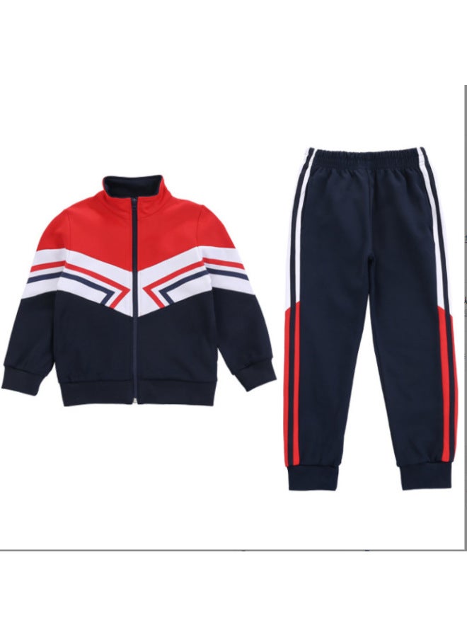 School Uniform Set, Spring And Autumn Clothing, Children's Clothing, Sports Class Uniform, Autumn Kindergarten Uniform, Two-piece Set, Campus Style Parent-child Outfit