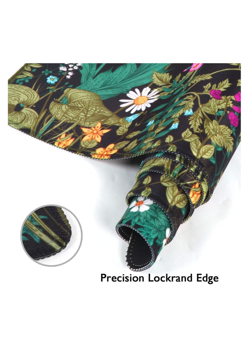 سجادة مكتب، سجادة مكتب كبيرة، لوحة ماوس ألعاب ممتدة XXL 900 مم × 400 مم × 3 مم، لوحة ماوس مكتب كبيرة، لوحة ماوس بقاعدة مطاطية مع حواف مخيطة، لوحة ماوس لوحة مفاتيح للعمل والألعاب والمكتب والمنزل - Image 3