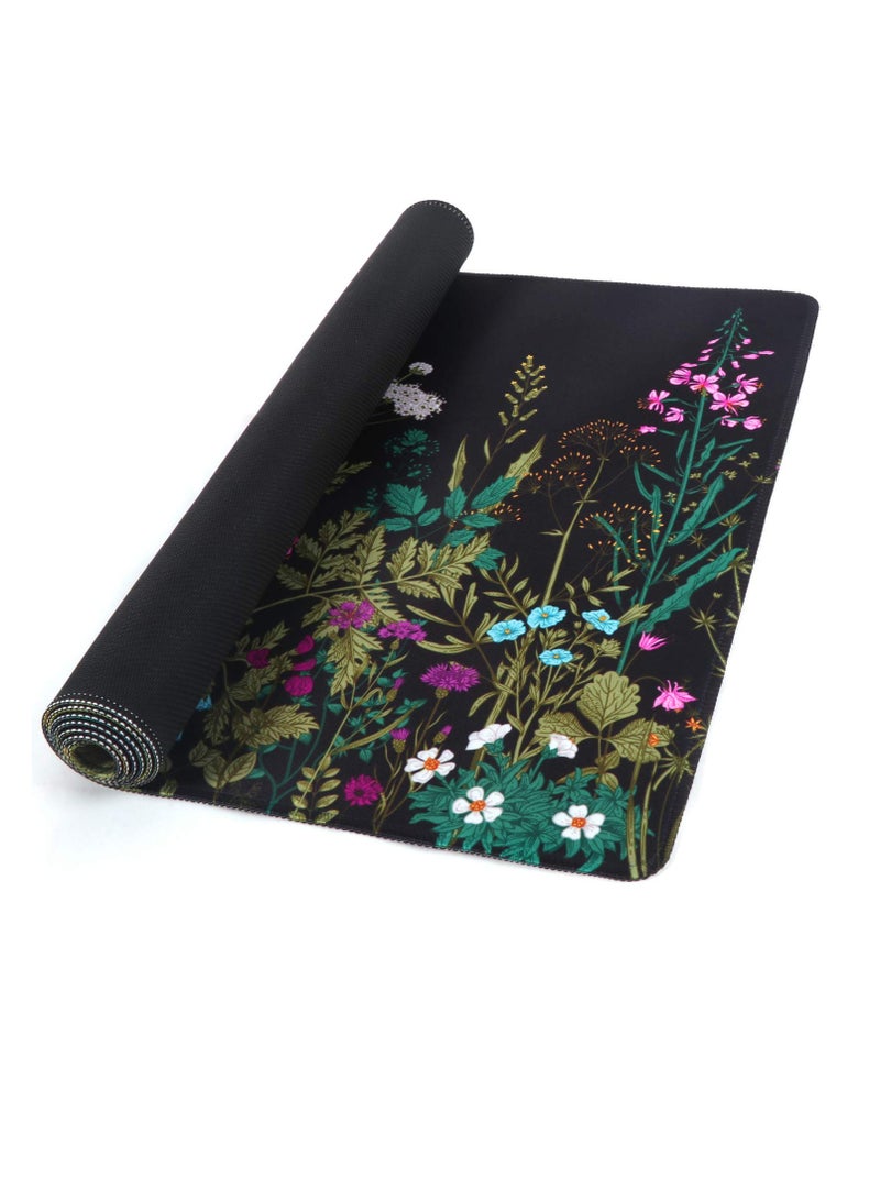 سجادة مكتب، سجادة مكتب كبيرة، لوحة ماوس ألعاب ممتدة XXL 900 مم × 400 مم × 3 مم، لوحة ماوس مكتب كبيرة، لوحة ماوس بقاعدة مطاطية مع حواف مخيطة، لوحة ماوس لوحة مفاتيح للعمل والألعاب والمكتب والمنزل - Image 4