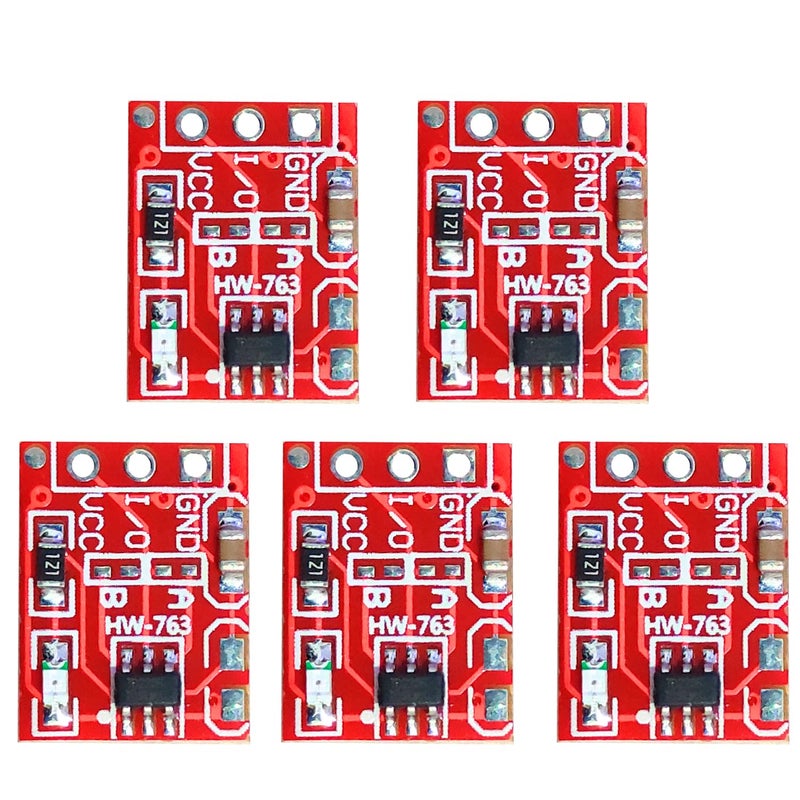 UNIVERSAL HUB 5Pcs TTP223 Touch Key Switch Module Touching Button Capacitive Switches Self-Locking/No-Locking Jog 2.5-5.5V - Image 1