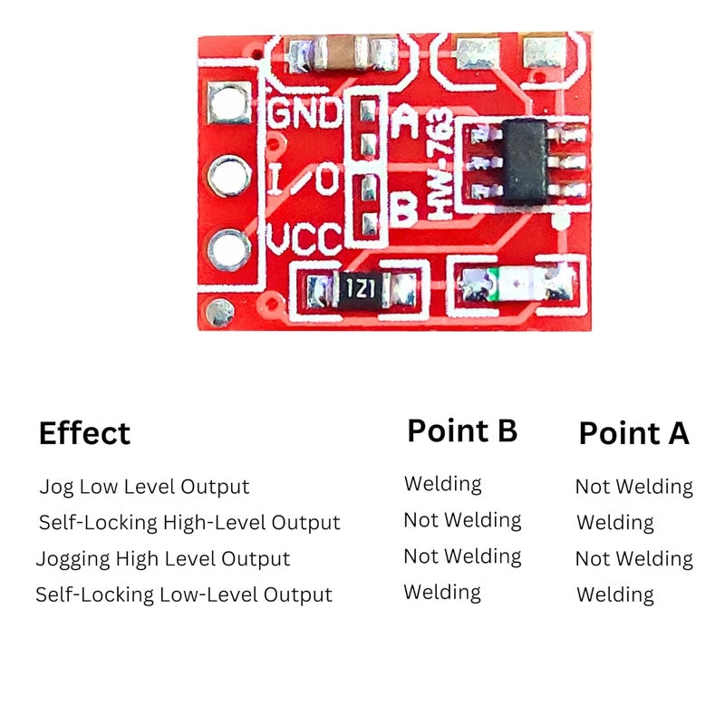 UNIVERSAL HUB 5Pcs TTP223 Touch Key Switch Module Touching Button Capacitive Switches Self-Locking/No-Locking Jog 2.5-5.5V - Image 5