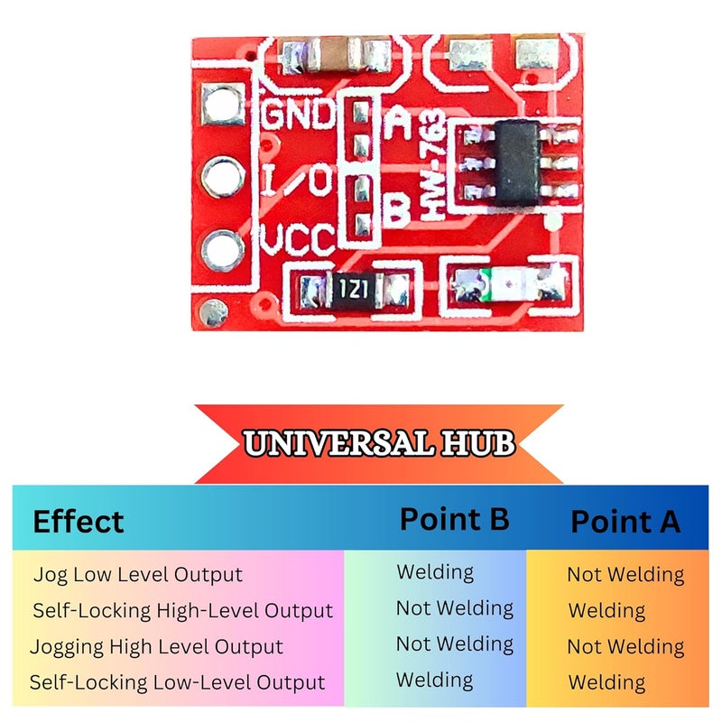 UNIVERSAL HUB 5Pcs TTP223 Touch Key Switch Module Touching Button Capacitive Switches Self-Locking/No-Locking Jog 2.5-5.5V - Image 4