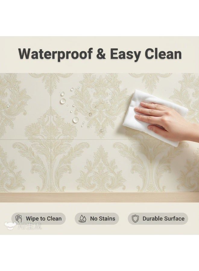 Bluejw Thicken Waterproof Self-Adhesive Wallpaper 0.53*5 Meters - Image 3