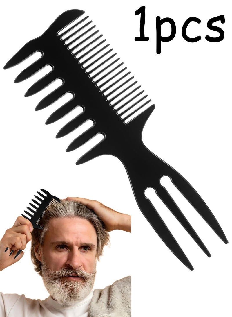Styling Comb Slicked-back Combs 3 in 1 Fish Tail Bone Shape Hair Wide Tooth Comb Texture Combs for Salon or Hom - Image 1