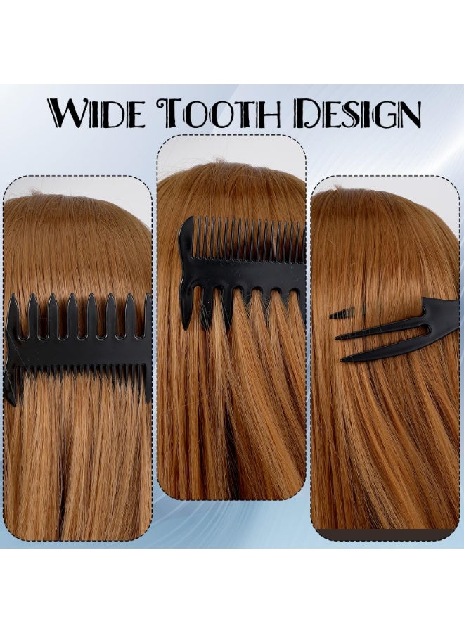 Styling Comb Slicked-back Combs 3 in 1 Fish Tail Bone Shape Hair Wide Tooth Comb Texture Combs for Salon or Hom - Image 4
