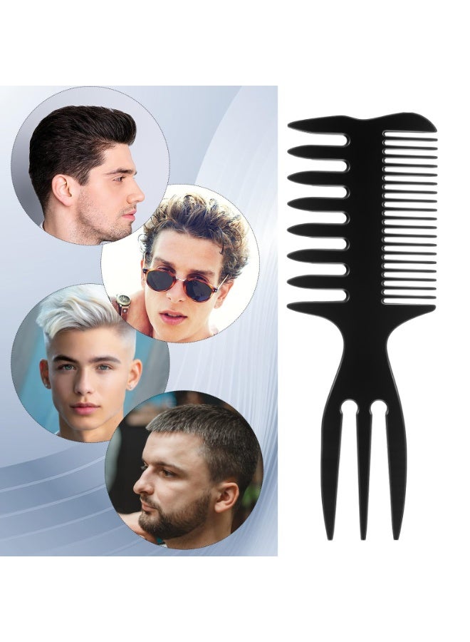 Styling Comb Slicked-back Combs 3 in 1 Fish Tail Bone Shape Hair Wide Tooth Comb Texture Combs for Salon or Hom - Image 5