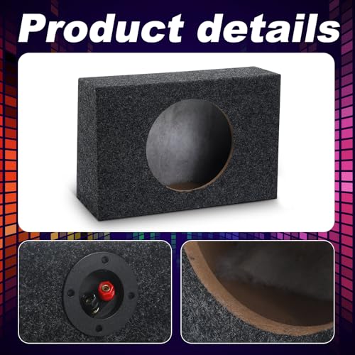 BBTO صندوق مكبر صوت السيارة الكبير بزاوية 2 حزمة 12 بوصة لمكبرات الصوت في السيارة - Image 3