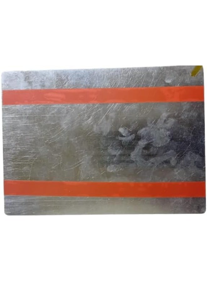 Toilet Restroom Sign - Unisex, Silver Aluminium Wall Plate | Male & Female Icons, Self-Adhesive Backing, Indoor & Outdoor Use, Rounded Corners, Durable Metal - Image 2