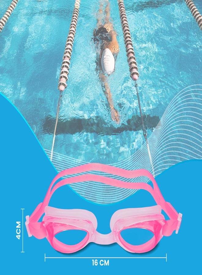 Storite Swimming Goggles - Anti-Fog, UV Protected, Leak-Proof | Comfortable & Lightweight Silicone Goggles for Men, Women & Youth (Pink) - Image 2