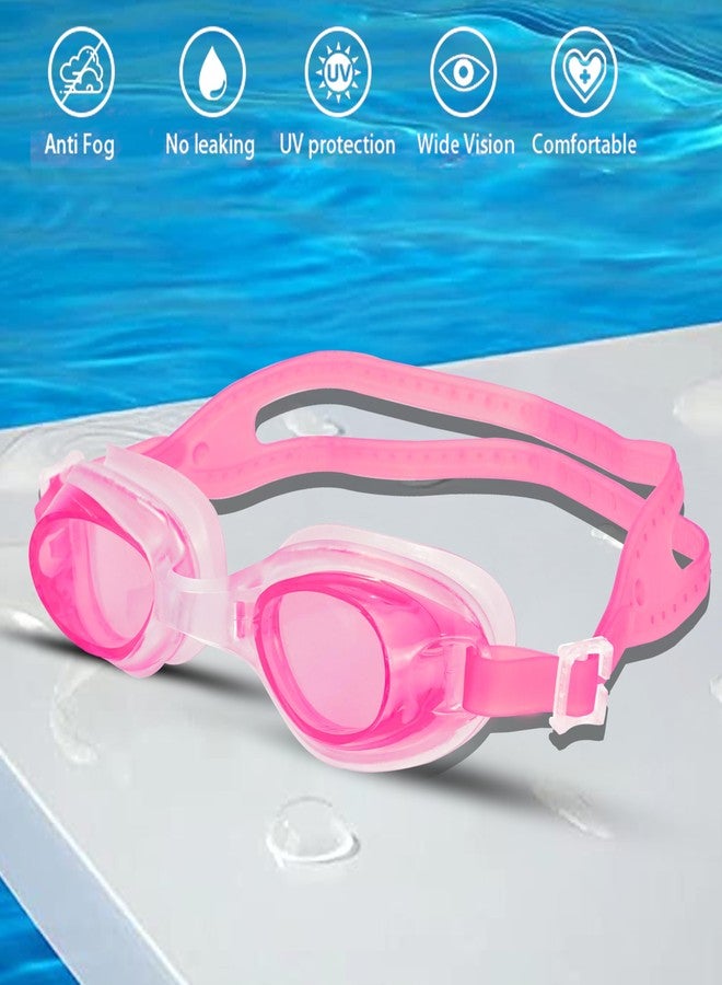 Storite Swimming Goggles - Anti-Fog, UV Protected, Leak-Proof | Comfortable & Lightweight Silicone Goggles for Men, Women & Youth (Pink) - Image 3