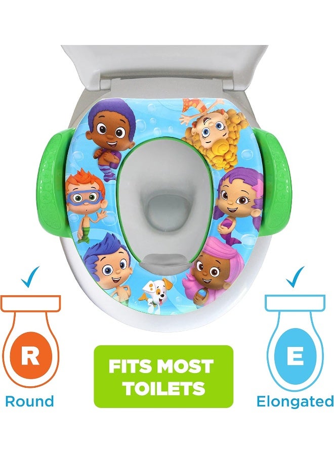 Nickelodeon Bubble Guppies Soft Potty Seat and Potty Training Seat - Soft Cushion, Baby Potty Training, Safe, Easy to Clean - Image 3