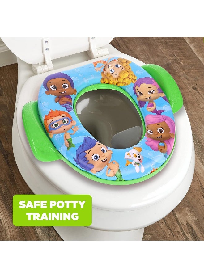 Nickelodeon Bubble Guppies Soft Potty Seat and Potty Training Seat - Soft Cushion, Baby Potty Training, Safe, Easy to Clean - Image 5