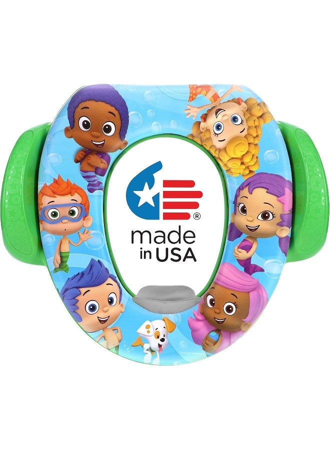 Nickelodeon Bubble Guppies Soft Potty Seat and Potty Training Seat - Soft Cushion, Baby Potty Training, Safe, Easy to Clean - Image 1