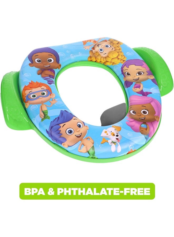 Nickelodeon Bubble Guppies Soft Potty Seat and Potty Training Seat - Soft Cushion, Baby Potty Training, Safe, Easy to Clean - Image 4
