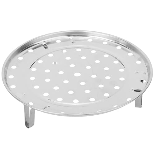 Kruvad 19.5in Round Steaming Rack | Stainless Steel Steamer Tray | Food Steamer Rack | Kitchen Tool | Food & Vegetable Steamer Small (2 Pcs) - Image 1