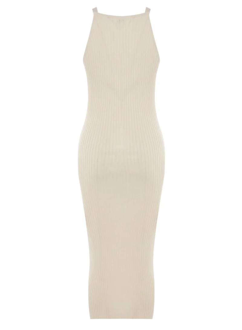 trendyol Ribbed Knitted Dress & Cardigan Set