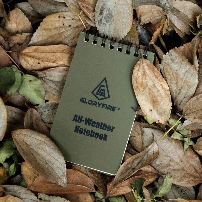 GLORYFIRE Waterproof Notebook Tactical All-Weather Spiral Memo Paper Notepad with Waterproof Grid Paper for Outdoor Activities Recording 3"x5" (10pcs) - Image 2
