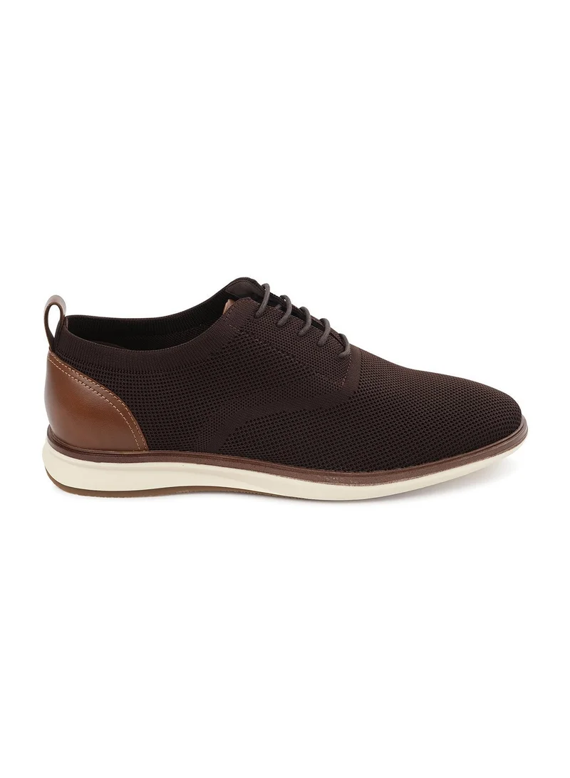 ميلانو Archer Mens Casual Oxford-Dk Brown