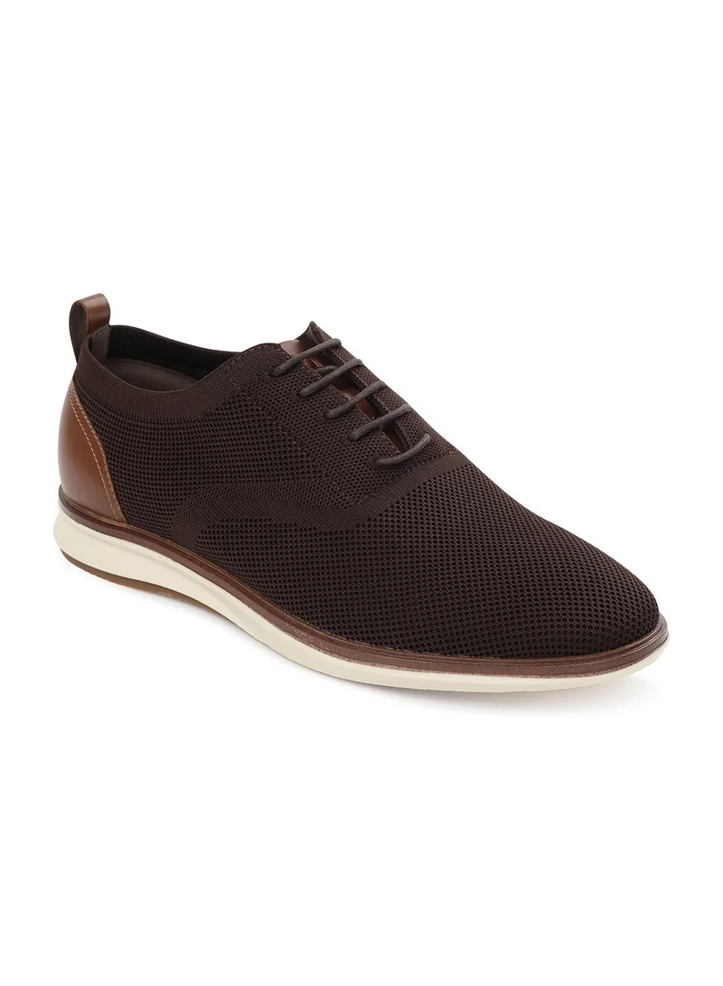 ميلانو Archer Mens Casual Oxford-Dk Brown