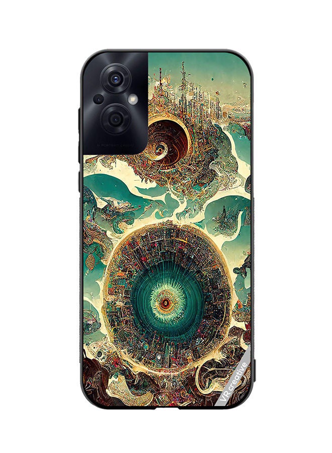 VR CREATIVE Protective Case Cover For Oppo Reno8 Z Surreal City Design Multicolour - Image 1