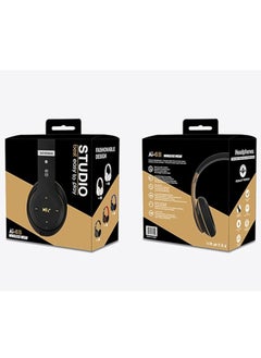 General Wireless PC Bluetooth Headset Fold 5.0 Wired Over-Ear Headphones with Microphone 3.5mm Audio Cable  - Image 4
