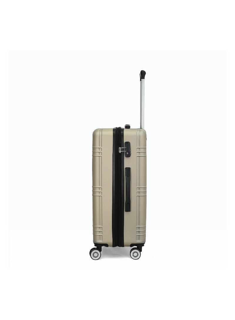 Verage  حقيبة سفر VERAGE 3 قطع، شامبانيا، قفل TSA، L 28/M 24/S 21 - Image 3