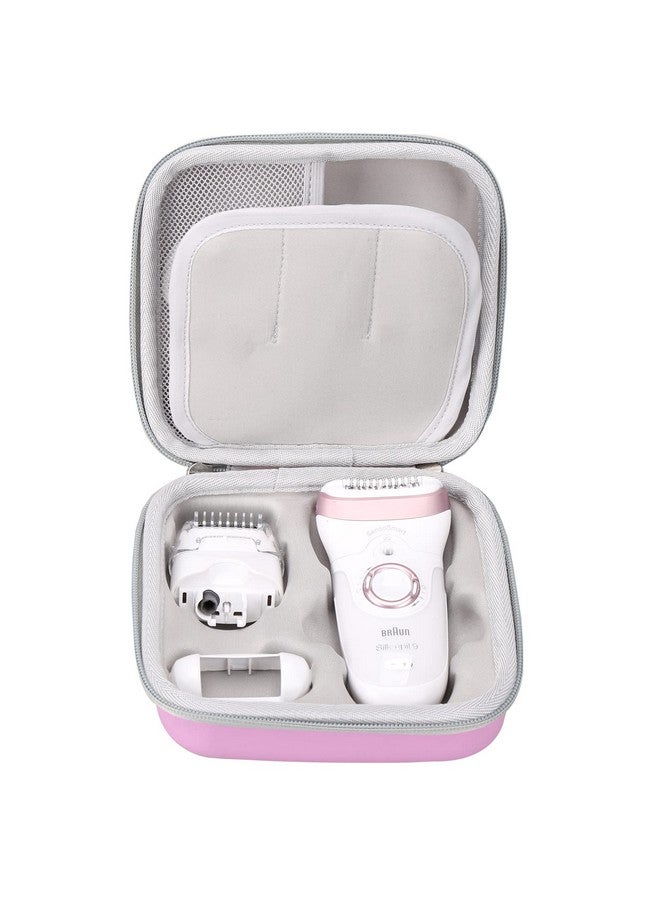 FBLFOBELI EVA Hard Storage Carry Case Compatible with Braun Silk-épil 9 9-890 / Silk-épil 9 9-720 Facial Hair Removal, Travel Bag Shockproof Compact Case (Purple, Case Only) - Image 2