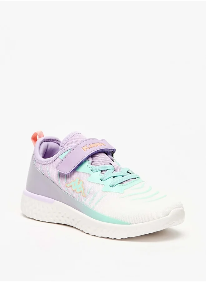 كابا Girls' Logo Detail Sports Shoes with Hook and Loop Closure