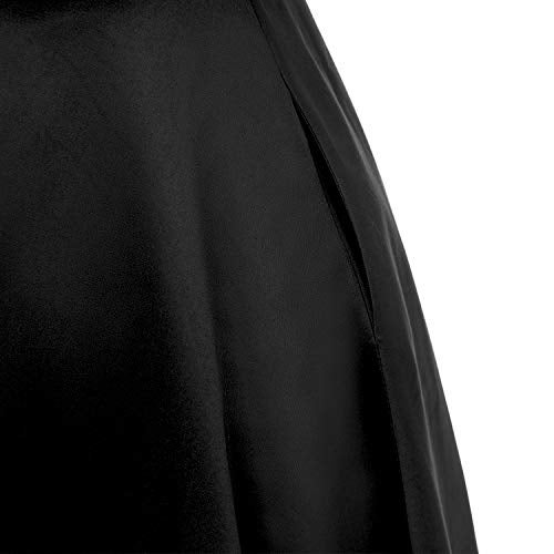 GOOBGS Women's 1950s Retro Vintage Spaghetti Strap Cocktail Swing Dresses with Pockets Black S - Image 5