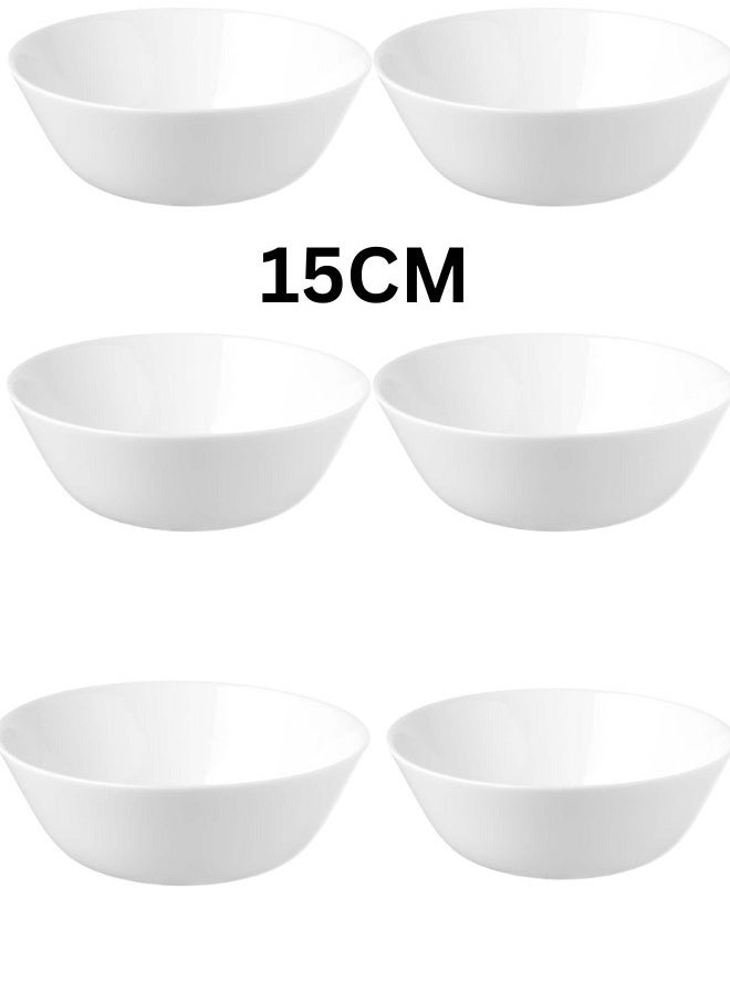 OFTAST Set of 18 French tempered glass plates, consisting of 6 bowls 15 cm, 6 flat plates 25 cm and 6 plates 19 cm  - Image 2