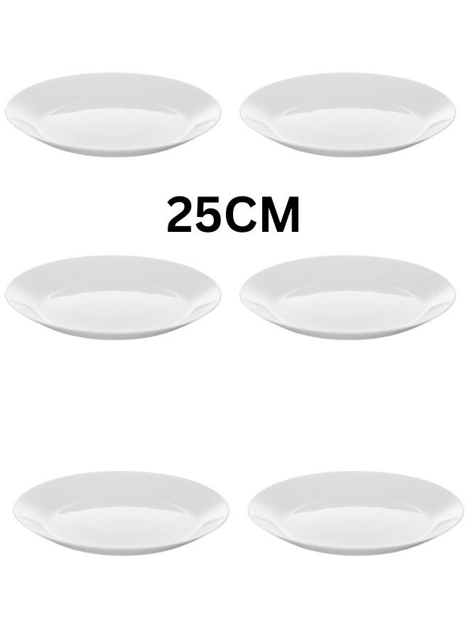 OFTAST Set of 18 French tempered glass plates, consisting of 6 bowls 15 cm, 6 flat plates 25 cm and 6 plates 19 cm  - Image 3