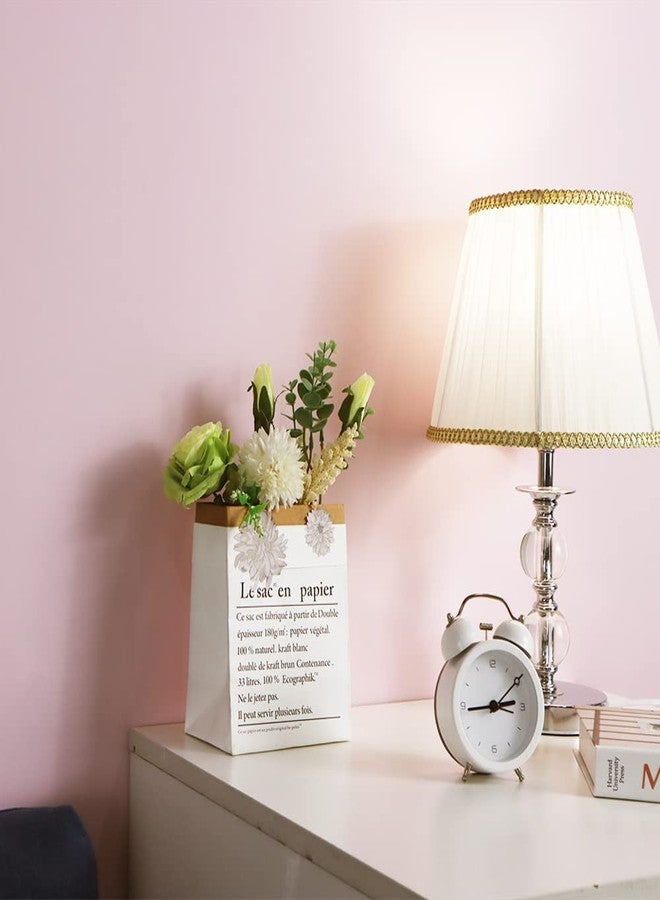 HeloHo Solid Light Pink Wallpaper - Matte Textured Peel and Stick Modern Self Adhesive Removable Waterproof Contact Paper for Living Room Bedroom Decor 118"X15.7" - Image 4