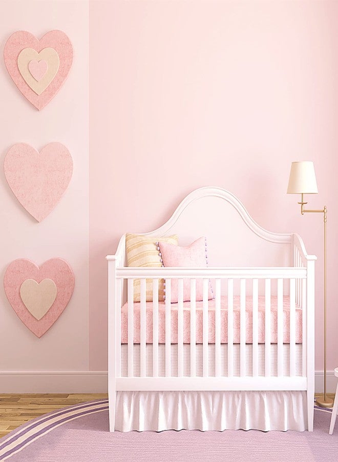 HeloHo Solid Light Pink Wallpaper - Matte Textured Peel and Stick Modern Self Adhesive Removable Waterproof Contact Paper for Living Room Bedroom Decor 118"X15.7" - Image 5