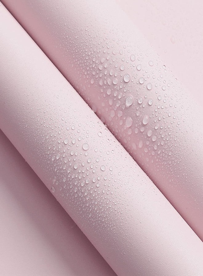 HeloHo Solid Light Pink Wallpaper - Matte Textured Peel and Stick Modern Self Adhesive Removable Waterproof Contact Paper for Living Room Bedroom Decor 118"X15.7" - Image 2
