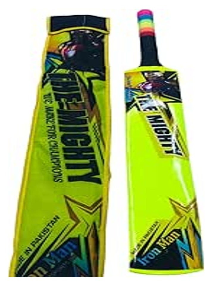 The Mighty Full-Size Cricket Bat for Tennis Ball and Tape Ball Cricket with Cover - Ideal for Beginners