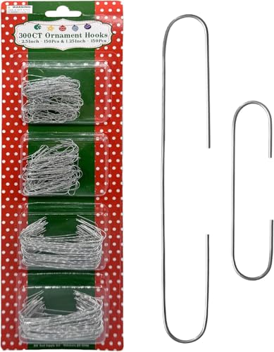 REGENT Silver Ornament Hooks Pack Of 300 - Image 1