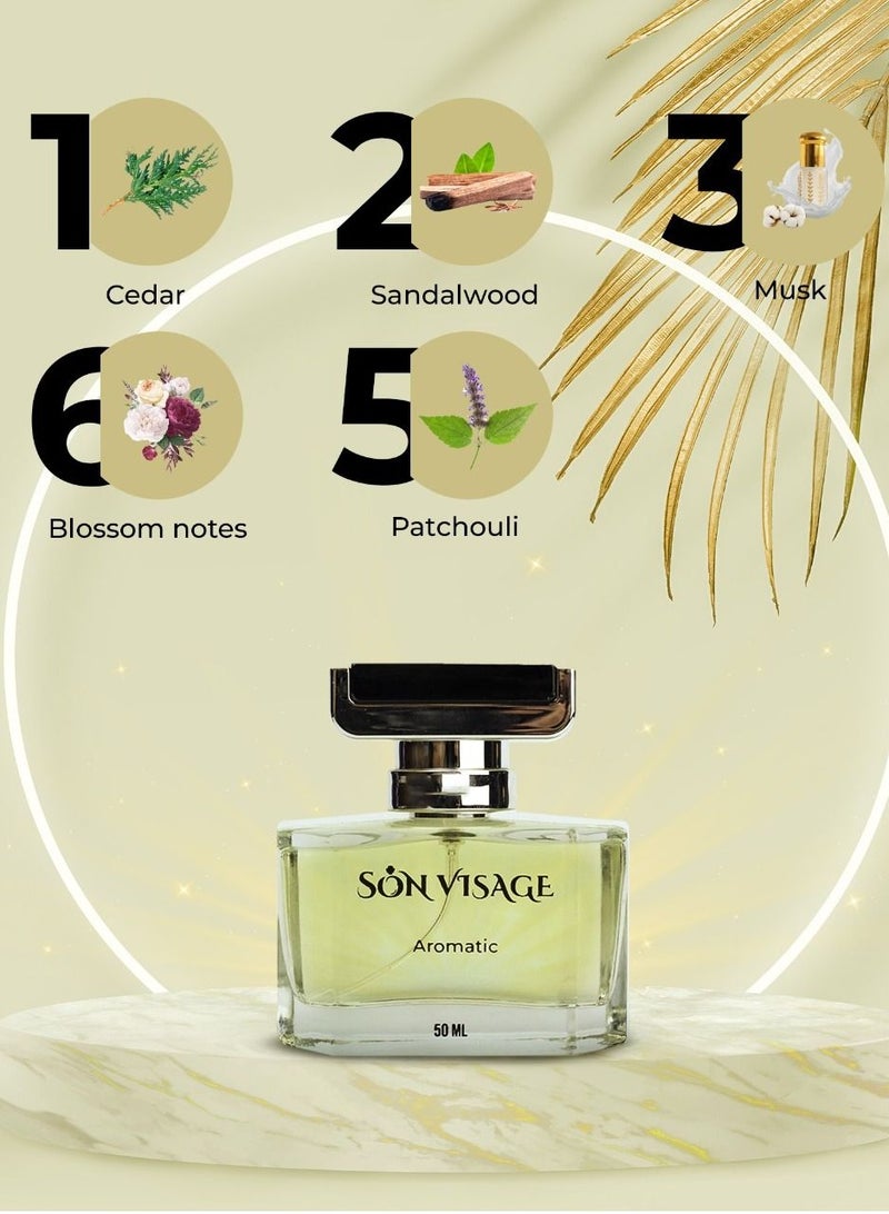 Son Visage Aromatic for Men - Eau de parfum, 50 ml - Image 4