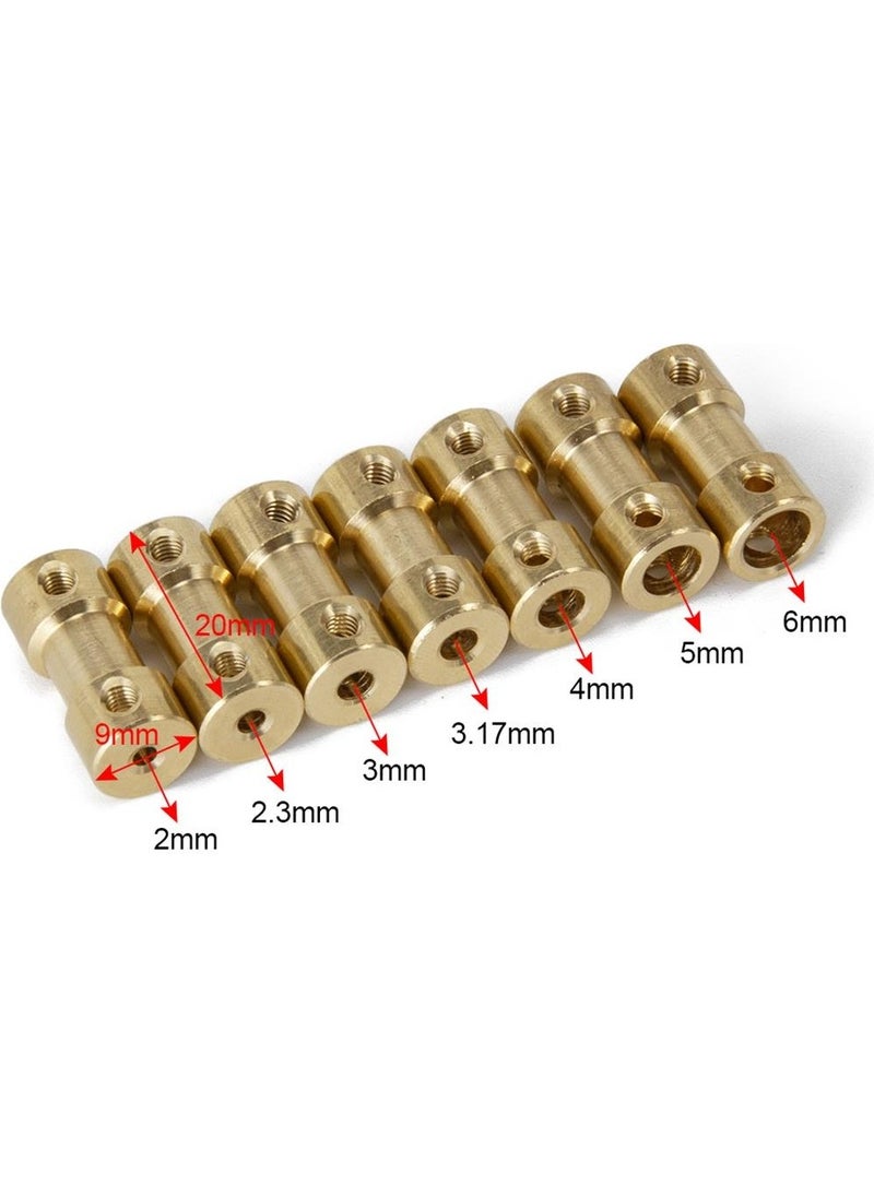 Hobi Mekatronik - 2X3.17MM Mini DC Motor Fixed Brass Coupling - Image 1