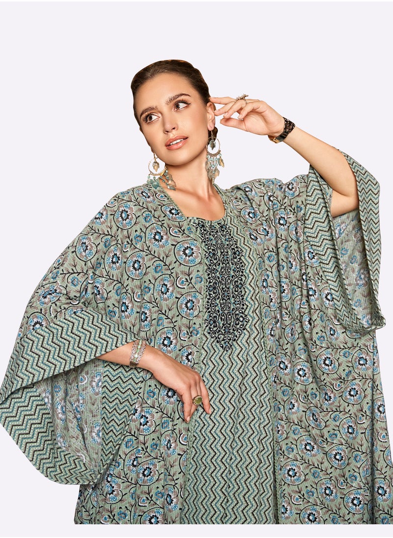SARA جلابية سارة المخططة  - Image 4